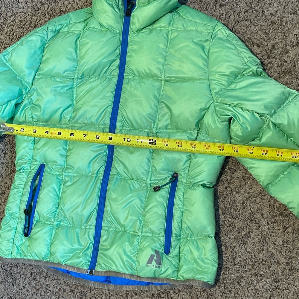 Eddie Bauer First Ascent Hooded Downlite Sweater, Lime Green, Puffer, Women's S - Picture 7 of 8
